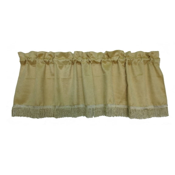 Luxurious Chenille Abstract Collection 60" X 15" Window Valance, In Gold