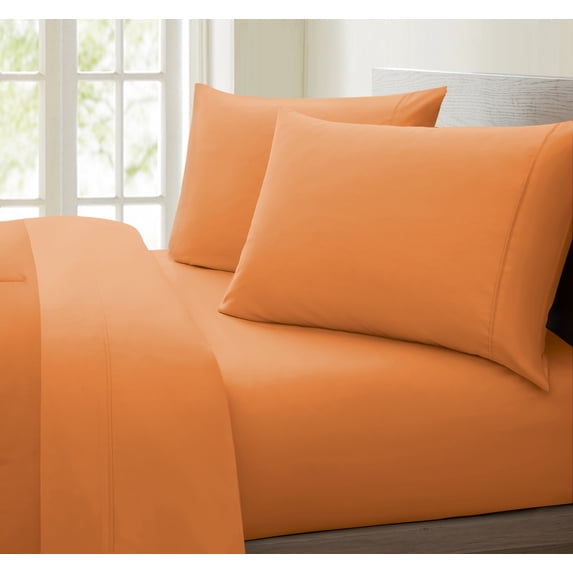 Luxurious Collection 1000 Thread Count 100% Cotton Bed Sheet Set (California King, Spice)