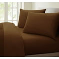 thumbnail image 1 of Luxurious Collection 1000 Thread Count 100% Cotton Bed Sheet Set (Twin, Brown), 1 of 3