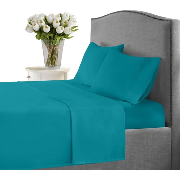 Luxurious Collection 1000 Thread Count 100% Egyptian Cotton Sheet Set (Queen, Teal)