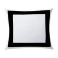 thumbnail image 1 of Luxurious Collections 400TC Cotton Sateen Border Frame Euro Sham 22" X 22" Black Border, 1 of 1