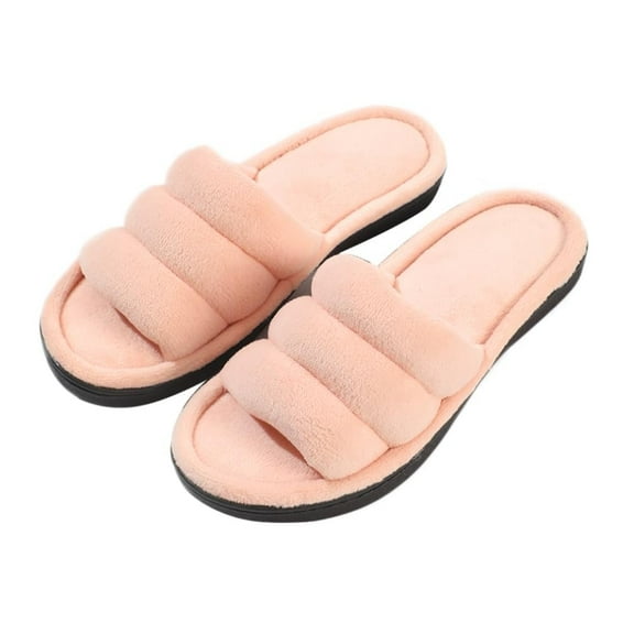 Luxurious Coral Fleece Slippers - Unique Cotton Filled Top, Soft and Warm Slip-On for Relaxing at Home