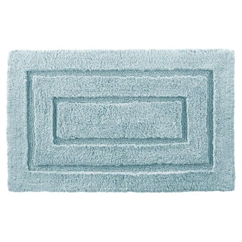 Robins Egg Blue Cotton Plush Bath Rug