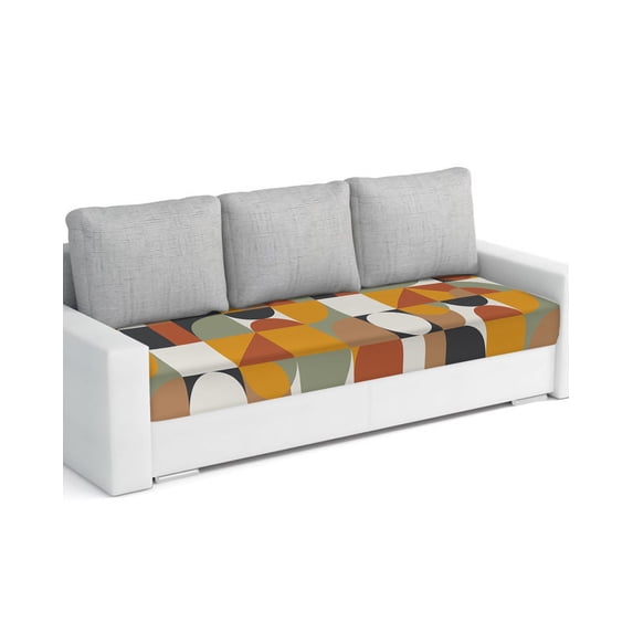 Luxurious Couch Cushion Covers Stretch, Washable Sofa Seat Covers Individual Seat Cushion Sofa Slipcovers Abstract Middle Century European American Colors Couch Cover Furniture Protector L-1PCS