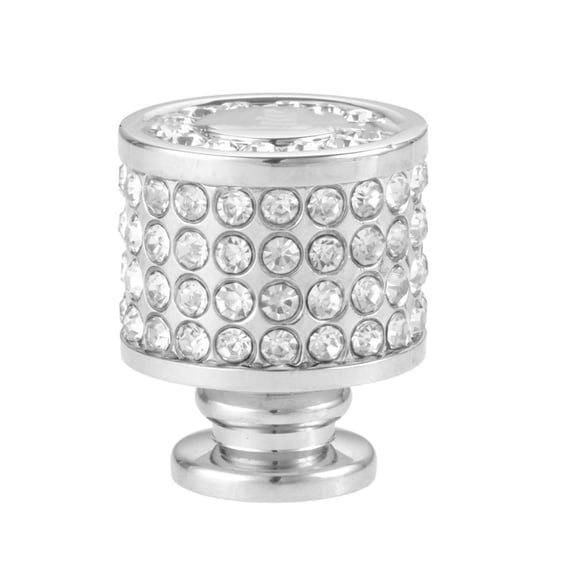 Luxurious Diamond K Gold Handle Czech Crystal Alloy Pull Round/Square Knob w/screw Bright Chrome Shining Drawer Cabinet Wardrobe