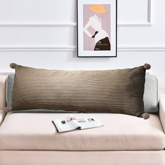 Luxurious Extra Long Cooling Body Pillow with Shredded Memory Foam - Perfect for Adults - Complete with Zippered Pillowcase and Core for Optimal Sleep Comfort