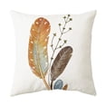 thumbnail image 1 of Luxurious Feather Pattern Cushion Cover Simple Style Pillowcase Decorative Pillow Nordic Cartoon Decoration Home Square, 1 of 5
