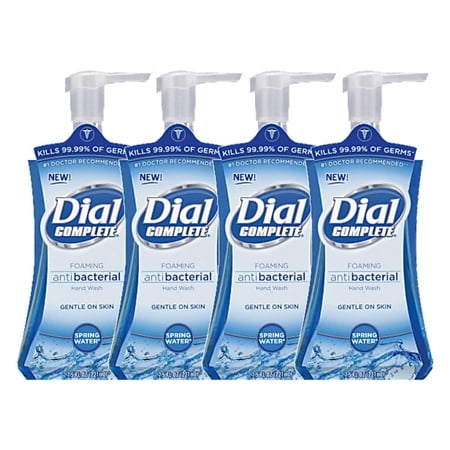 Luxurious Foaming Hand Soap for Daily Hand Wash Spring Water Scented Foaming Soap in Refillable Pump Bottle| Hand Soap Foam - 7.5 FL OZ Per Pack, Pack of 4