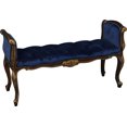thumbnail image 1 of Luxurious French Window Bench in Blue Velvet and Gold, 1 of 1