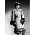 thumbnail image 1 of Luxurious Fur Trimmed Dress Of 1945 History (24 x 36), 1 of 2