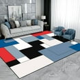 thumbnail image 1 of Luxurious Geometric Patterns rative Rug for Living Room Modern ration Bedroom Carpet Soft Easy Cleaning Mat for Children, 1 of 5