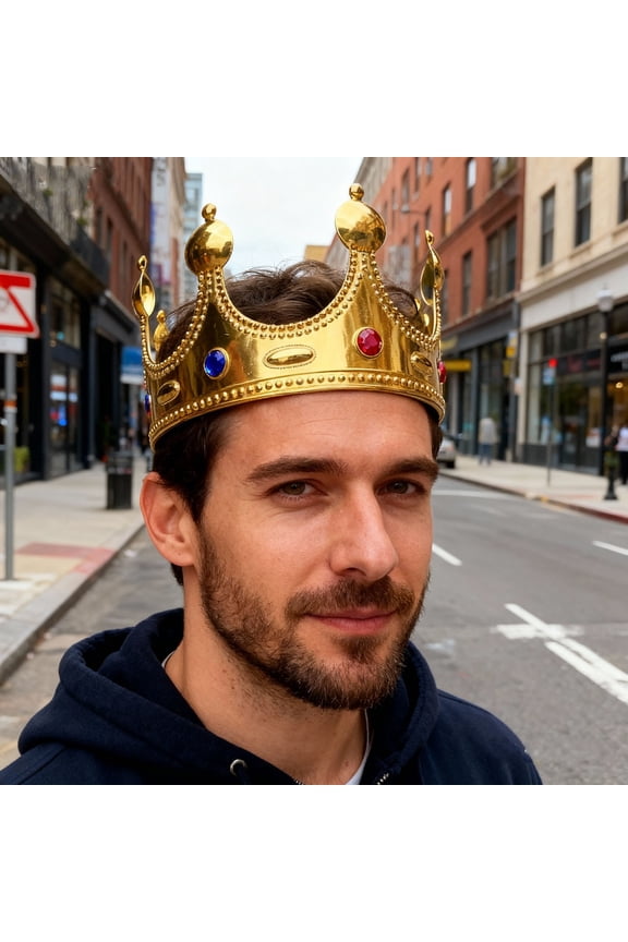 Gold Royal - 0.75" x 8" (1 Pc) - for Parties, Regal Decor & Royalty-Themed Events