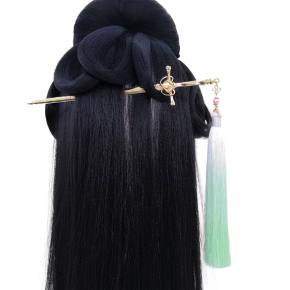 Luxurious Gold or Silver Hairpin With Tassels Detailing For Special Occasions