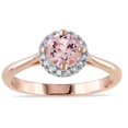 thumbnail image 1 of Luxurious Halo Diamond Engagement ring 1.20 Carat Round Cut Diamond on Rose Gold, 1 of 2