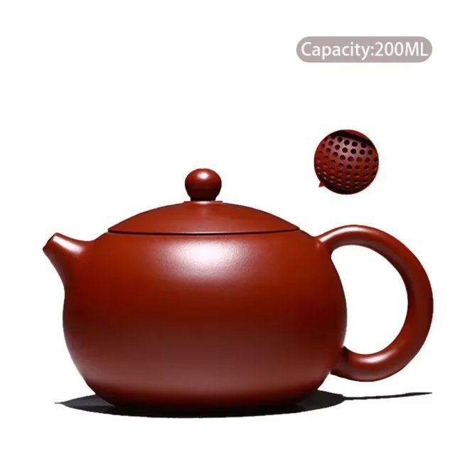 Luxurious Highend Handmade Yixing Purple Clay Ball Hole Filter Xishi