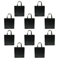 thumbnail image 1 of Luxurious Laminated Tote Bags Set of 10, Bulk Pack - Reusable, Great for Shopping, Beach, Wedding Favors - Black, 1 of 5