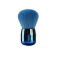 thumbnail image 1 of Luxurious and Large Xtra Soft Fluffy Powder Brush, Multipurpose Face, Body, Barber and Beauty Tool, with wooden base Large Kabuki Brush by Ruroz (Blue), 1 of 6