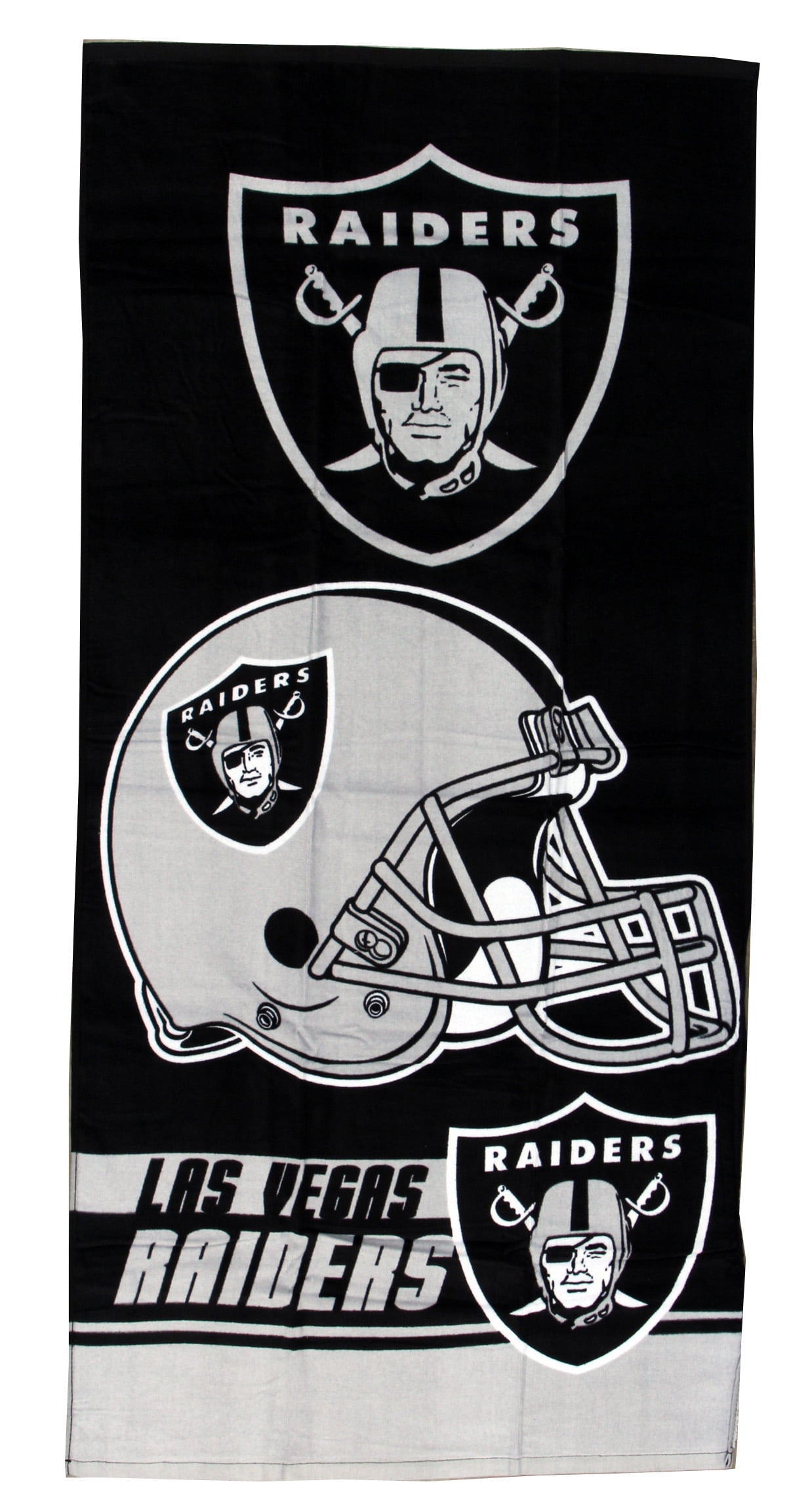 Luxurious - Licensed Football Team Las Vegas Sports - 100% Cotton Velour Beach Towel – Soft, Absorbent, and Stylish!