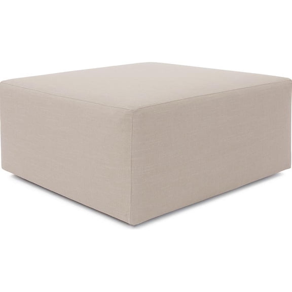 Luxurious Linen Slub Ottoman with Natural Elegance