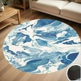thumbnail image 1 of Luxurious Marble Round Carpet Living Room Bedroom Home Decoration Coffee Table Mat Lounge Rug Chair Mats, 1 of 5