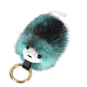 Luxurious Mink Hair Hedgehog Keychain Bag Charm Soft Portable Design Stylish Mink Hair Key Label For Women Men
