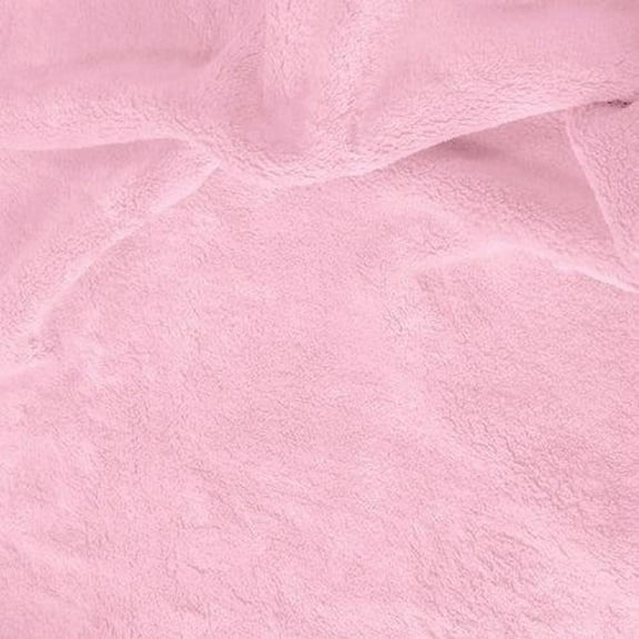 Luxurious Minky Fabric by the Yard | 60” Wide | Ultra Sof it 3mm Pile for Blankets & More | Valentina Textile Inc. (1 Yard, Pink)