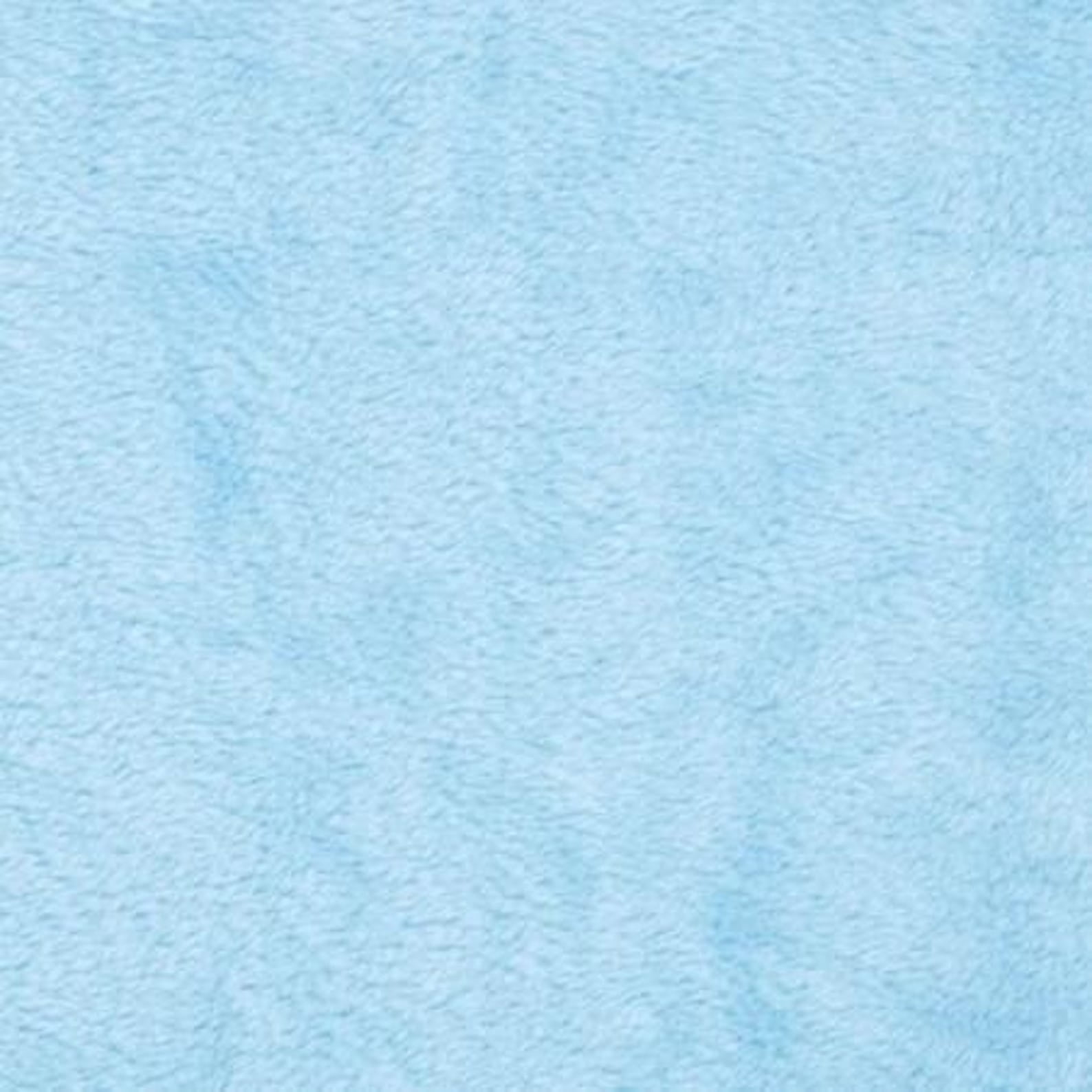 Luxurious Minky Fabric by the Yard | 60” Wide | Ultra Sof it 3mm Pile for Blankets & More | Valentina Textile Inc. (5 Yard, Baby Blue )