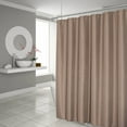 thumbnail image 1 of Luxurious Mocha Waffle Weave Shower Curtain, 1 of 5