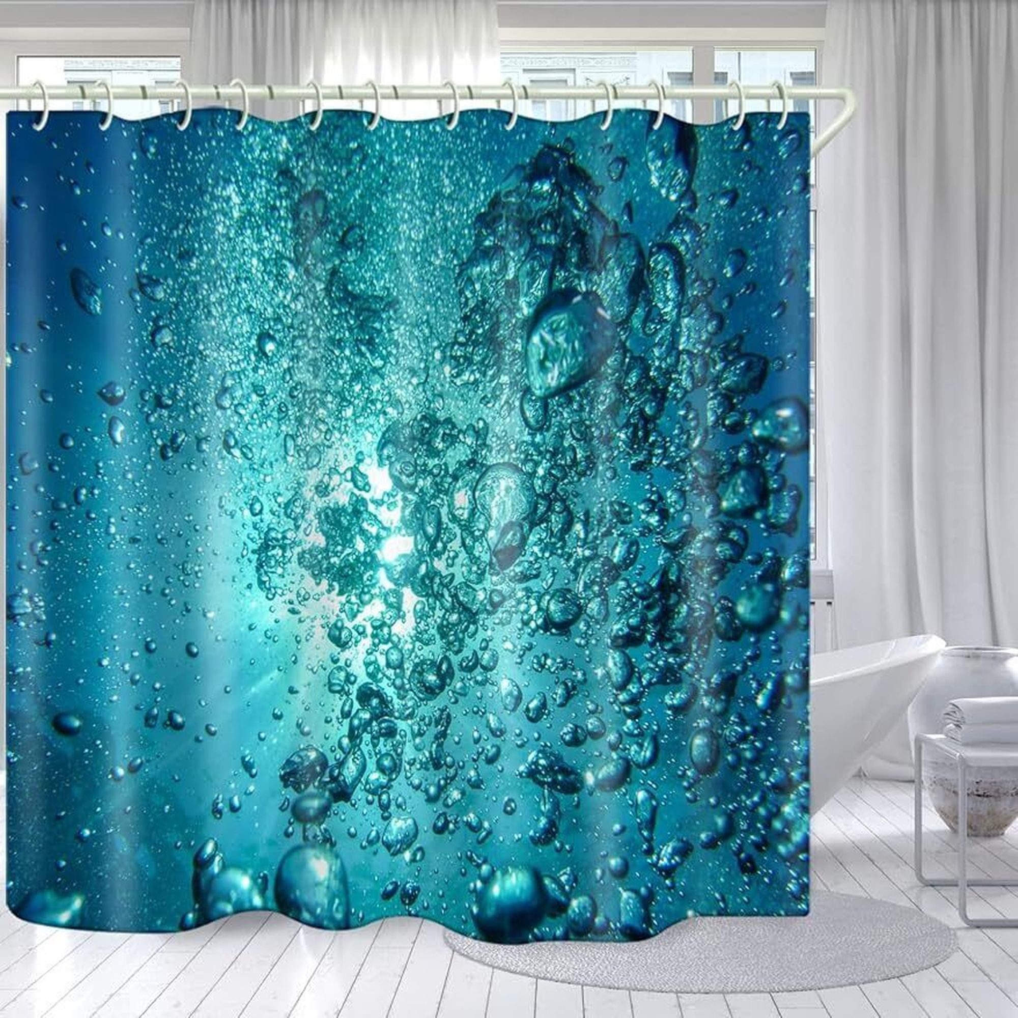 Luxurious Ocean Breeze Bathroom Curtains Elevate Your Bathing Ritual