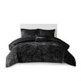 thumbnail image 1 of Luxurious and Opulent Ergode Velvet Comforter Set - Black Crushed Velvet with Quilted Diamond Top - Includes Matching Shams and Decorative Pillow - Hypoall, 1 of 4