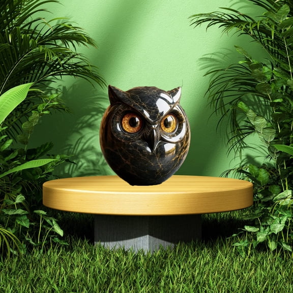 Luxurious Owl Stone Carving, Elegant Home Decoration, And Gift Preparation Art Pieces