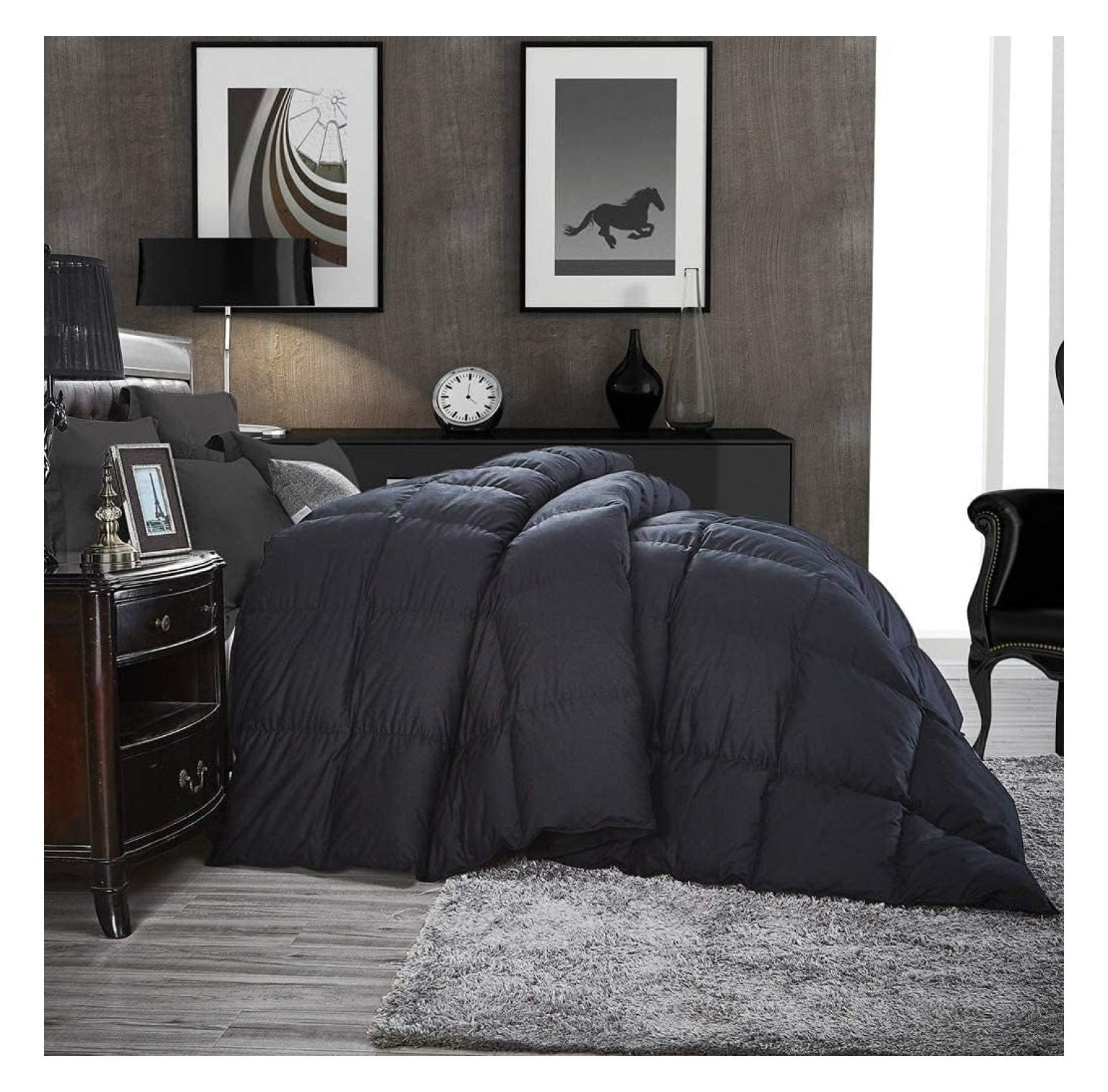Luxurious Palatial King Size Goose Down Feather Fiber Comforter Duvet