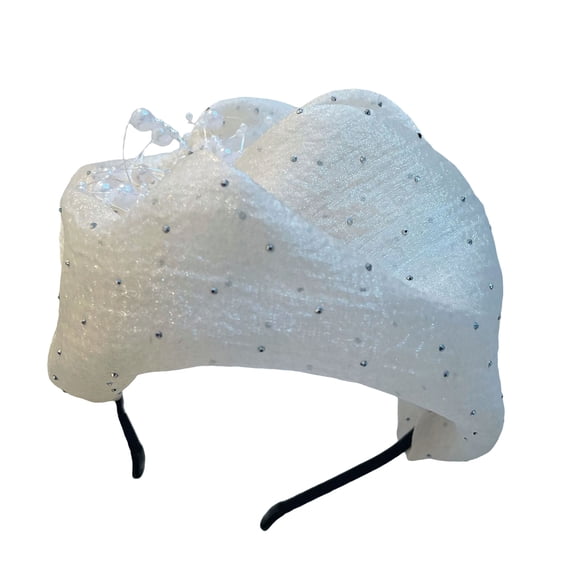 Luxurious Party Headdress Adjustable Halloween Headwear Plush Unisex Headpiece for Parties and Daily Fashion