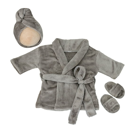 Luxurious Photography Bathrobe Softness & Baby Sleepsuit for Newborns & Infants up to 6 Months 2pcs/3pcs