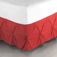 thumbnail image 1 of Luxurious Pinch Pleated Bed Skirt, Easy Fit 12" Tailored Drop, Hotel Quality Pinch Pleated Bed Skirt - 100% Microfiber -Extra Soft & Wrinkle Free-Full Size-Burgundy Solid, 1 of 4