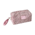thumbnail image 1 of Luxurious Plush Cosmetic Organizers Roomy Compartment Easy Carry For Travel, 1 of 18
