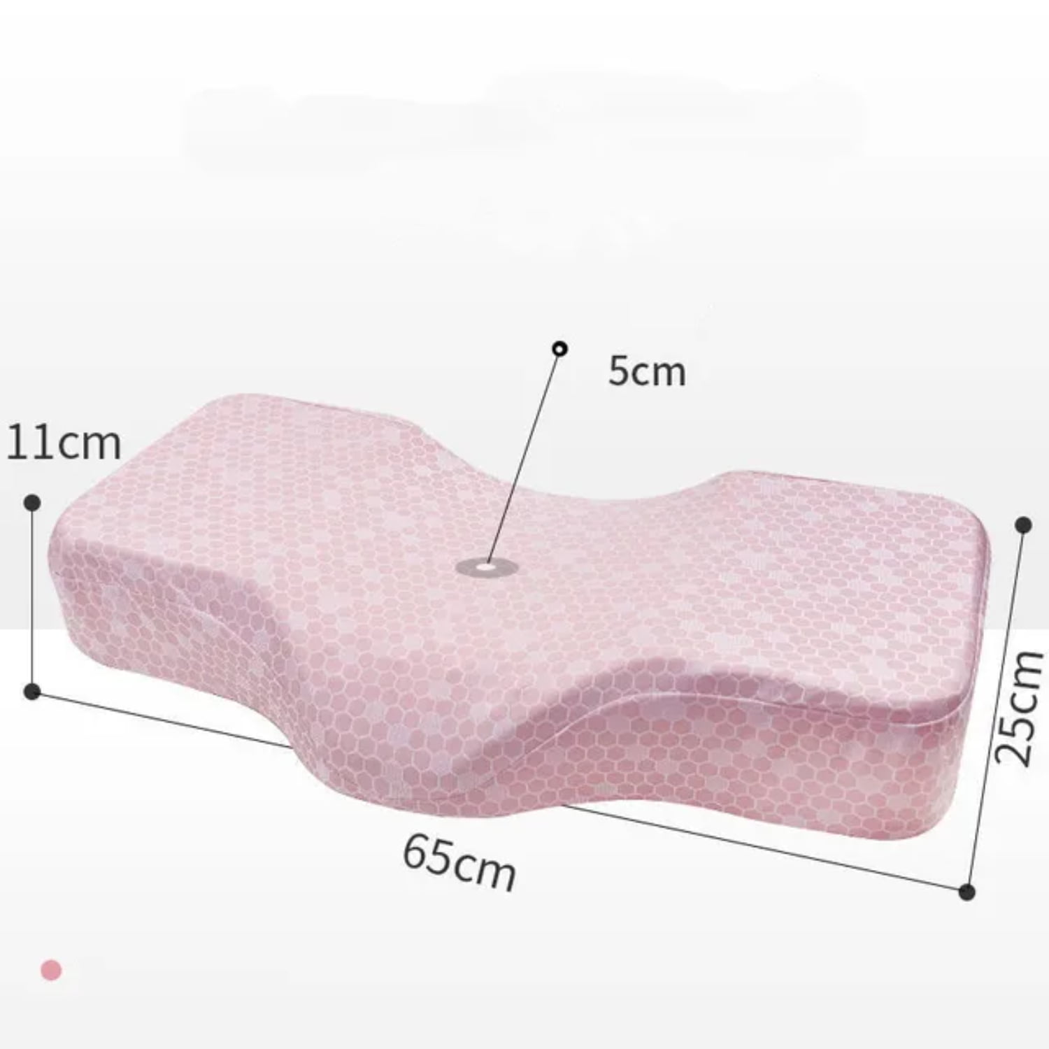 Pure Color Orthopedic Pillow for Enhanced Comfort
