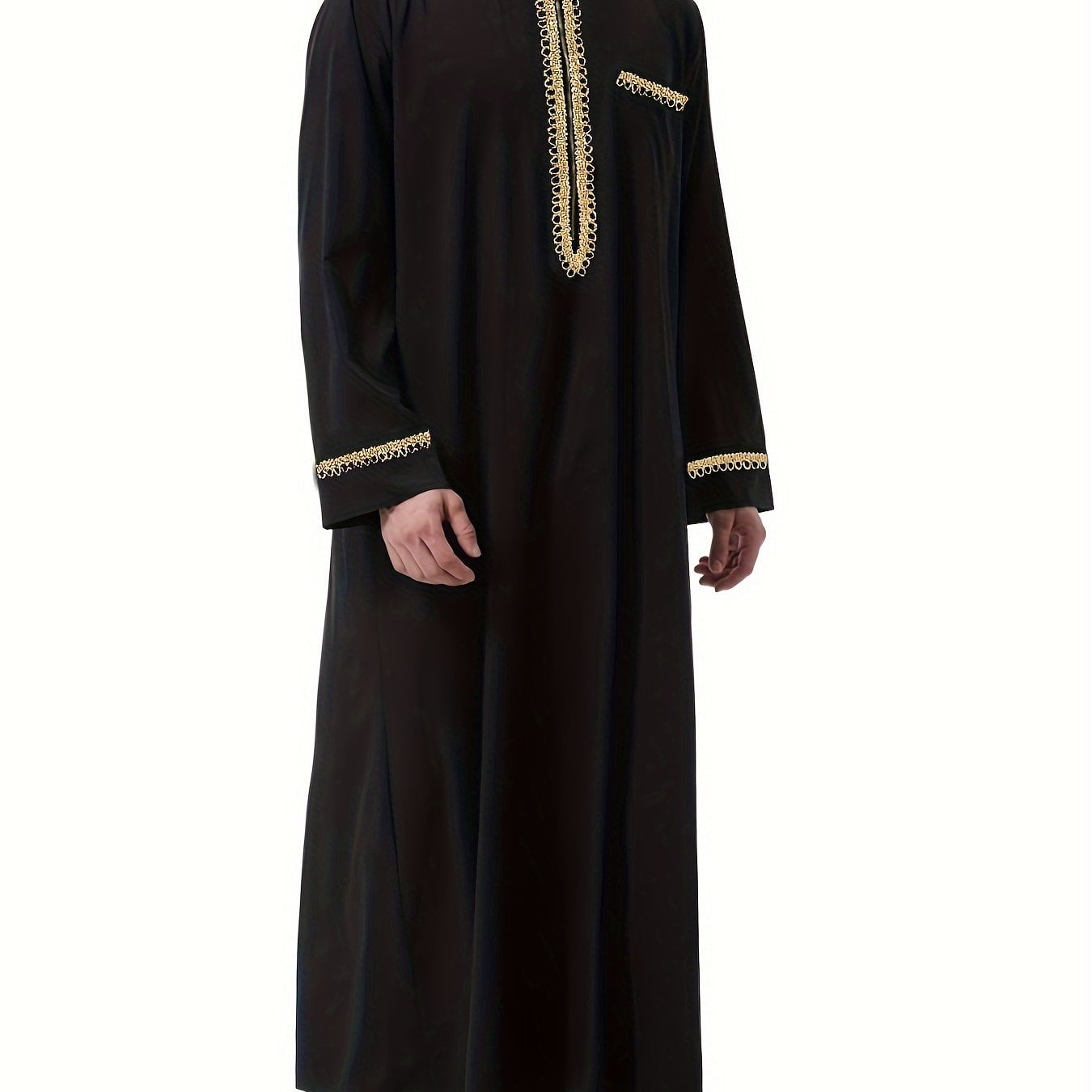 Luxurious Ramadan Thobe for Men - Saudi Arabic Style Long Sleeve ...