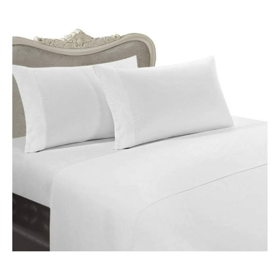 Luxurious Rayon from Bamboo Sheet Set - Queen Size White 300 Thread Count Rayon Sheet Set (Deep Pocket)