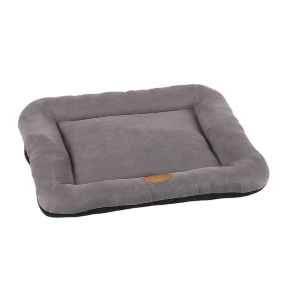 Reversible Dog Crate Bed Mat Chew Resistant Machine Washable Pad With Concealed Zipper And Anti Bottom Plush Comfort For Large Medium Small Pets A Must Have For New Pet Owners,Grey M