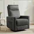 thumbnail image 1 of Luxurious Rocking Chair Nursery, Swivel Rocker Recliner for Ultimate Comfort in Your Nursery, Living Room, and Bedroom, Gray, 1 of 7