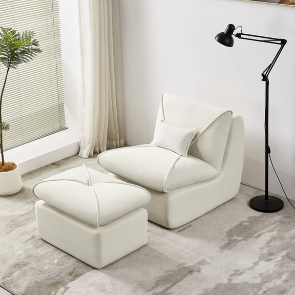 Luxurious Seating with Ottoman - Create a Relaxing Corner in Small Living Rooms