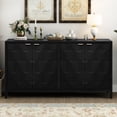thumbnail image 1 of Luxurious Sideboard With Mesmerizing Honeycomb Pattern Doors, Functional Use Piece Ustyle Enticing Ample Storage Options Available, 1 of 7