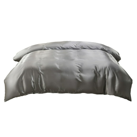Luxurious Silk Duvet Cover, Soft Satin Bedding with Hidden Zipper, Easy Care and Wrinkle Resistant, Ideal Gift for Home and Holidays