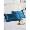 thumbnail image 1 of Luxurious Silk Satin Pillowcase for Hair Skin Pillow Cover Cases Set of 2 Pcs, 1 of 28