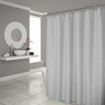 thumbnail image 1 of Luxurious Silver Waffle Weave Shower Curtain, 1 of 6