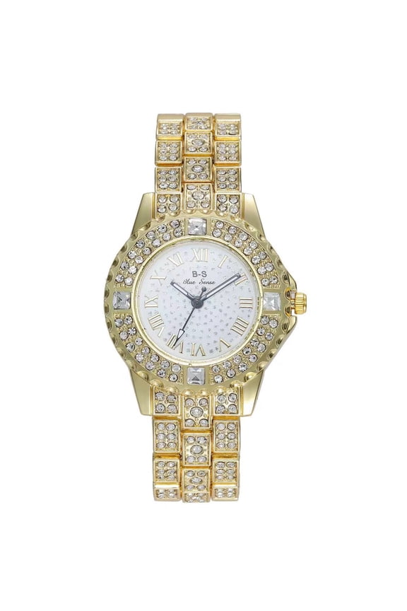 Luxurious Starry Sky Rhinestone Women's Versatile Fashion Watch Student Steel Band Watch