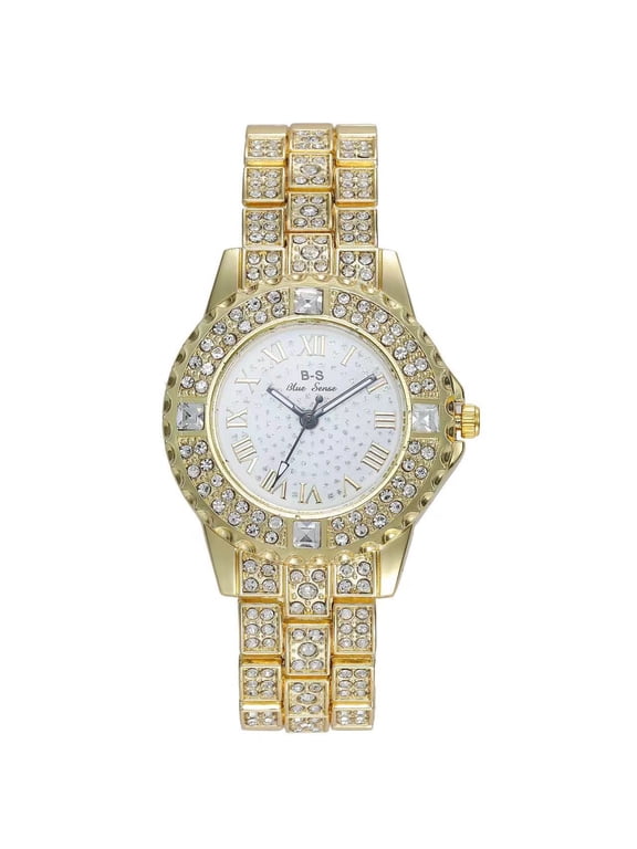 Luxurious Starry Sky Rhinestone Women's Versatile Fashion Watch Student Steel Band Watch