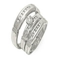 thumbnail image 1 of Luxurious Trio Marriage Rings Half Carat Round Cut Diamond on Gold, 1 of 2