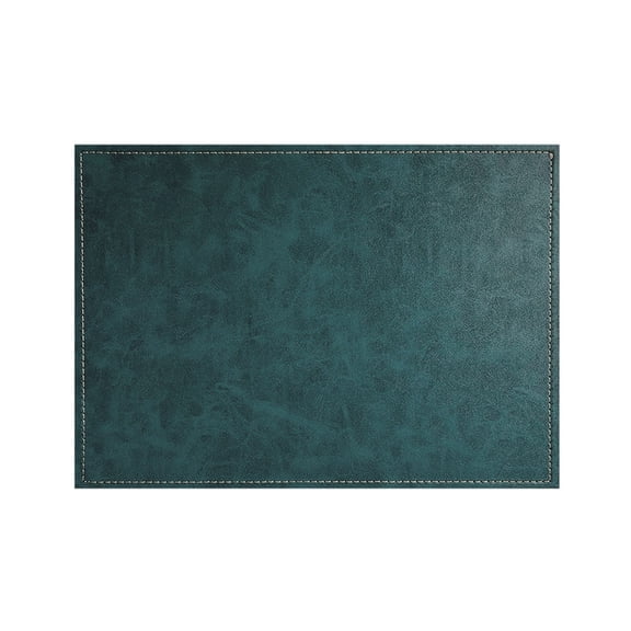 Luxurious Turquoise Vegan Leather Placemats 4 Pack Look and Feel of Genuine Leather Infused with Copper